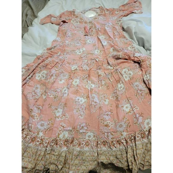 Salty Bright Pink Floral Boho Dress - Picture 2 of 7